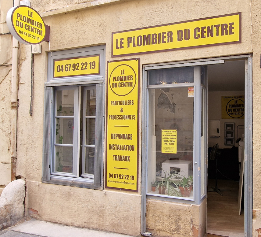 Plombier situé au centre de Montpellier